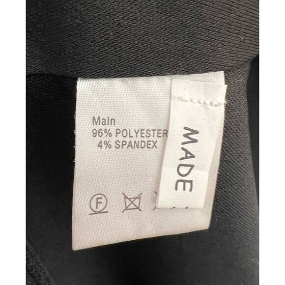 Clips Made In Italy Black Rhinestone Maxi Dress Size 40 Glam Party Formal NWOT - Picture 13 of 16